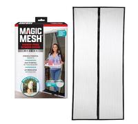 Magic Mesh New and Improved Hands Free Magnetic Screen Door Fits, Black, 83” x 39”