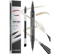 Magic Microblading Eyebrow Contouring Pencil - Eyebrow Pen,Brow Pencil 2-in-1 Dual-Ended - Precise Waterproof Brow Pen 2 Tipped Precise Waterproof With A Micro-Fork Tip Applicator