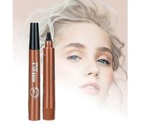 Magic Microblading Eyebrow Contouring Pencil - Microblading Eye Brow Contouring Pen - Precise Waterproof Brow Pen 4 Tipped Precise Waterproof With A Micro-Fork Tip Applicator