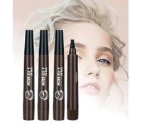 Magic Microblading Eyebrow Contouring Pencil - Microblading Eye Brow Contouring Pen - Precise Waterproof Brow Pen 4 Tipped Precise Waterproof With A Micro-Fork Tip Applicator 4pcs