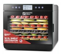 Magic Mill Food Dehydrator Machine - Easy Setup, Digital Adjustable Timer, Temperature Control | Keep Warm Function | Dryer for Jerky, Herb, Meat, Beef, Fruit and To Dry Vegetables