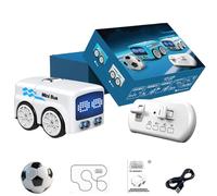 Magic Mini Rc Bus, 2026 New Remote Control City Buses, Sensor Car Follows Line, Gesture Smart Following, Auto-Avoidance, Desktop Electronic Vehicle Expression Light for All Ages (White)