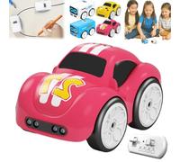 Magic Mini Rc Bus, New Children's Remote Control Cars Toys, Inductive Follows Line Gesture Smart Sensor Car, Auto-Avoidance Line Tracking Desktop Vehicle with LED Expression Lights(#C)