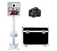 Magic Mirror Photo Booth 15.6in Touch Screen DSLR Photo Booth Machine Built-in Mini PC,Includes Camera,RGB Light for Weddings Parties Events