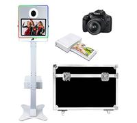 Magic Mirror Photo Booth 15.6in Touch Screen DSLR Photo Booth Machine Built-in Mini PC,Includes Camera and Printer,RGB Light for Weddings Parties Events