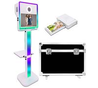 Magic Mirror Photo Booth 15.6in Touch Screen DSLR Photo Booth Machine Built-in Mini PC,Includes Printer,RGB Light for Weddings Parties Events