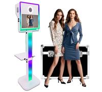 Magic Mirror Photo Booth 15.6in Touch Screen DSLR Photo Booth Machine Built-in Mini PC,RGB Light for Weddings Parties Events