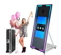 Magic Mirror Photo Booth (App Control Lights) - 22In/32In Touch All-in-One, Mini Pc (I5-8Gb+256Gb) + Flight Case, Support Multiple Languages, for Parties/Wedding/Exhibition