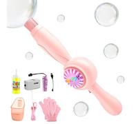 Magic Mist Bubbles, Refillable Elastic Fun Machine with Multicolor Lights | Bubble Machine | for Birthday Holiday Parties Summer Beach Outdoor Age 3 and Up