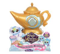 Magic Mixies Magic Genie Lamp with Interactive 8 inch Blue Plush Toy & 60+ Sounds and Reactions: Perform The Magic Steps to Unlock a Magic Ring & Reveal a Blue Genie Mixie From the Real Misting Lamp