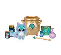 Magic Mixies - Magic Golden Cauldron with 8" Non-Electronic Plush Toy Follow the Spell Book, Add the Magic Ingredients.Who will you magically create?