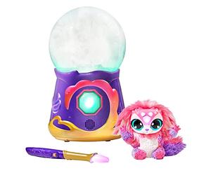 Magic Mixies Magical Misting Crystal Ball With Interactive 8 Inch Pink Plush Toy Ages 5+ And 80+ Sounds And Reactions.
