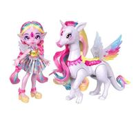 Magic Mixies - Pixlings Shimmer Reveal Unia the Dragon-corn, including Rainbow Star the Pegacorn Magical Reveal Beautiful 6.5 inch Pixling Doll and Steed Inside A Potion Bottle