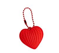 Magic Moments 3D Farm Knitted Heart Keychain Red Heart Keyring Cute Love Gift Bag Charm