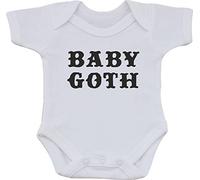 magic moments BABY GOTH FUNNY GOTHIC 100% COTTON BABY VEST OR BIB (9 to 12 months)