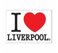 Magic Moments I Love Liverpool Postcard in White Magic Moments White