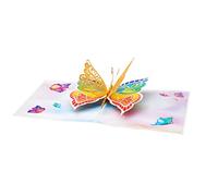 Magic Moments® Wings of Beauty Pop Up Card - Stunning 3D Butterfly Greeting Card for Birthdays, Well Wishes & Congratulations - Colourful Butterfly Card with Envelope - Ideal for Special Celebrations