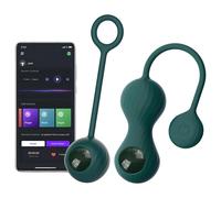 Magic Motion Crystal Duo - App-controlled vibrating Kegel balls (green)