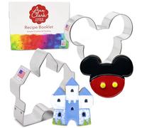 Magic Mouse Cookie Cutters 2-Pc. Set Made in the USA by Ann Clark, Mouse Head, and Castle