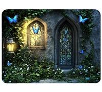 Magic Mouse Mat 250x210x3mm Castle Mouse Pad, Thick Non-Slip Rubber Base Desk Mat and Stitched Edge, Optimised Gaming Sensors Mousepad Office Accessorie for Home Computers Learning Laptop PC, Model803