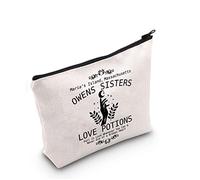 Magic Movie Inspired Gift Verbena Apothecary Makeup Bag Basic Witch Cosmetic Bag Movie Fan Gift Witchy Woman Zipper Travel Bag (Verbena Apothecary)