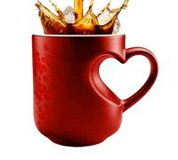 Magic Mug Ceramic 10.5 cm - Colour-Changing Magic Cup | Heat Sensitive Heart Design Durable Distinctive Drinkware for Tea Coffee Gift Home and Office Accessories Modern