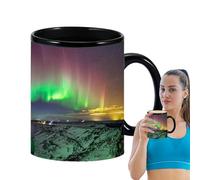 Magic Mug - Color Changing Coffee Ceramic Mug, Aurora Design Heat Sensitive, Durable Reactive for Hot and Cold Beverages