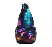 Magic Mushroom Crossbody Sling Bag Crossbody Shoulder Chest Bag Shoulder Strap Waist Fanny Pack Men Women