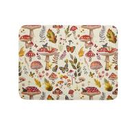 Magic Mushroom Dish Drying Mats Botanical Decorative Absorbent Drying Pad Microfiber Kitchen Sink Rack Mats 18 X 24 Inch