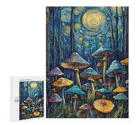 Magic Mushroom Forest Puzzle 1000 Teile Schwer Puzzle Spielzeug Lernspiel Impossible Herausforderungsspielzeug Für Erwachsene Kinder 500 PCS