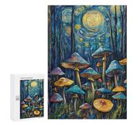 Magic Mushroom Forest Puzzle 1000 Teile Schwer Puzzle Spielzeug Lernspiel Impossible Herausforderungsspielzeug Für Erwachsene Kinder 300 PCS