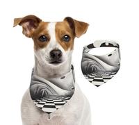 Magic Mushroom Pet Scarf Dog Bandanas Spring Summer Soft Cotton Puppy Scarfs Adjustable Accessories for Small Medium Large Girl Boy Pup Medium