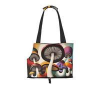 Magic Mushroom Pet Tote Bag Foldable Handbag Carrier for Small Dogs Cats Puppy Portable Travel Shoulder