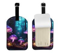 Magic Mushroom Print 4.3 x 2.76 inch Cute Tags Elegant Luggage Tags Suitcases Stylish Travel Accessories