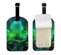 Magic Mushroom Print 4.3 x 2.76 inch Cute Tags Elegant Luggage Tags Suitcases Stylish Travel Accessories