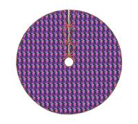 Magic Mushroom Print Christmas Tree Skirt Home And Office Xmas Mat Holiday Celebrations New Year Decor