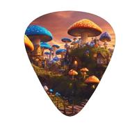 Magic Mushroom print Guitar Picks 12 Pack Assorted Thickness for Guitar,ukulele,0.46/0.71/0.96mm