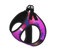 Magic Mushroom Print Harness Leash Set For Cat Dog, Reflective Adjustable Escape-Proof Vest Lead With Soft Breathable Mesh, For Small Pets And Kitten Puppy