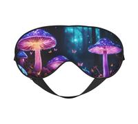 Magic Mushroom Print Outdoor Travel Stylish Eye Mask Adjustable Sleep Camping Meditation Relaxation
