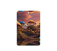 Magic Mushroom Printing 10 Pcs Air Freshener Cards,Car Scented Hanging Sheets Air Freshener Set For Car Decoration