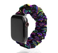Magic Mushroom Scrunchie Watch Bands Soft Elastic Replacement Wristband Compatible with Apple Watch 38mm/40mm