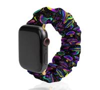 Magic Mushroom Scrunchie Watch Bands Soft Elastic Replacement Wristband Compatible with Apple Watch 38mm/40mm