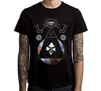 Magic Mushroom Trip Men's T-Shirt (XXL, Black)