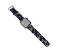 Magic Mushroom Watch Bands Replacement Silicone Straps Sport Wristbands Compatible for Apple Watch 42mm/44mm