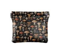 Magic mushroom Women's Waterproof PU Leather Coin Purse, Slim Travel Wallet with Zipper - Compact Card Holder & Jewelry Organizer for Cash, Keys, Lipstick, Color 5, One Size