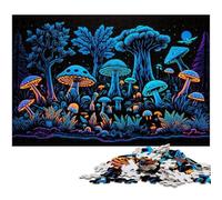 Magic Mushrooms 1000 Pieces Puzzles for Adults cardboard Jigsaw Puzzles for Home Decor, Brain Training 26X38CM/10.23x14.96inch