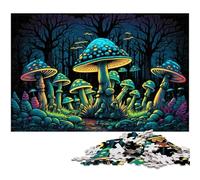 Magic Mushrooms 1000Pc Adults Jigsaw Puzzle cardboard Jigsaw Brain-Challenging DIY Decorative Game, Family Interactive Toy 26X38CM/10.23x14.96inch