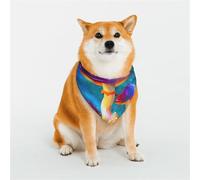 Magic Mushrooms (2) Pattern Dog Bandanas, Comfortable Cotton Triangle Bibs Scarfs for Dogs Or Cats, Cute Pet Kerchief for Small Medium Large Dogs-Small