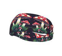 Magic Mushrooms Headband Hair Sweat Headband Head Wrap Hair Non-Slip Stretchable Washable Makeup Headband