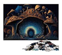 Magic Mushrooms JigsawPuzzle 1000 Pieces for Adults Challenging Puzzles Challenging DIY Brain Teaser for Teenagers 50x75CM/19.68x29.52inch